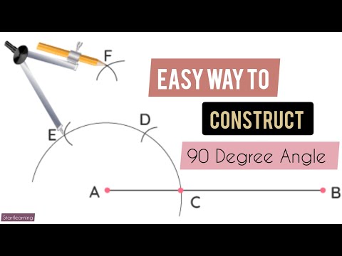 90°Angle Construction | Easy Way construct 90 Degree Angle