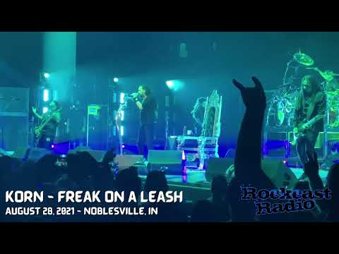 Korn performs "Freak On A Leash" on August 28, 2021 in Noblesville Indiana