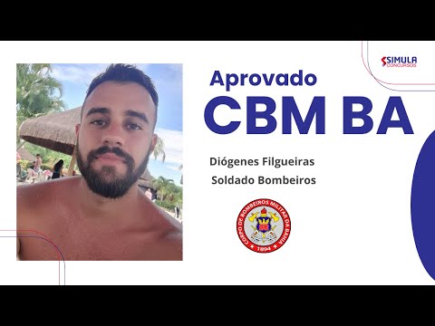 Entrevista: Diógenes Filgueira Aprovado CBM BA com Nossos Simulados