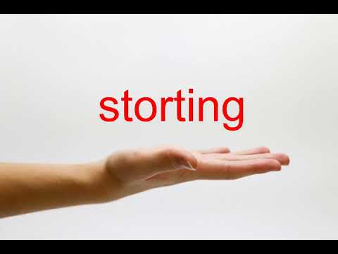 How to Pronounce storting - American English