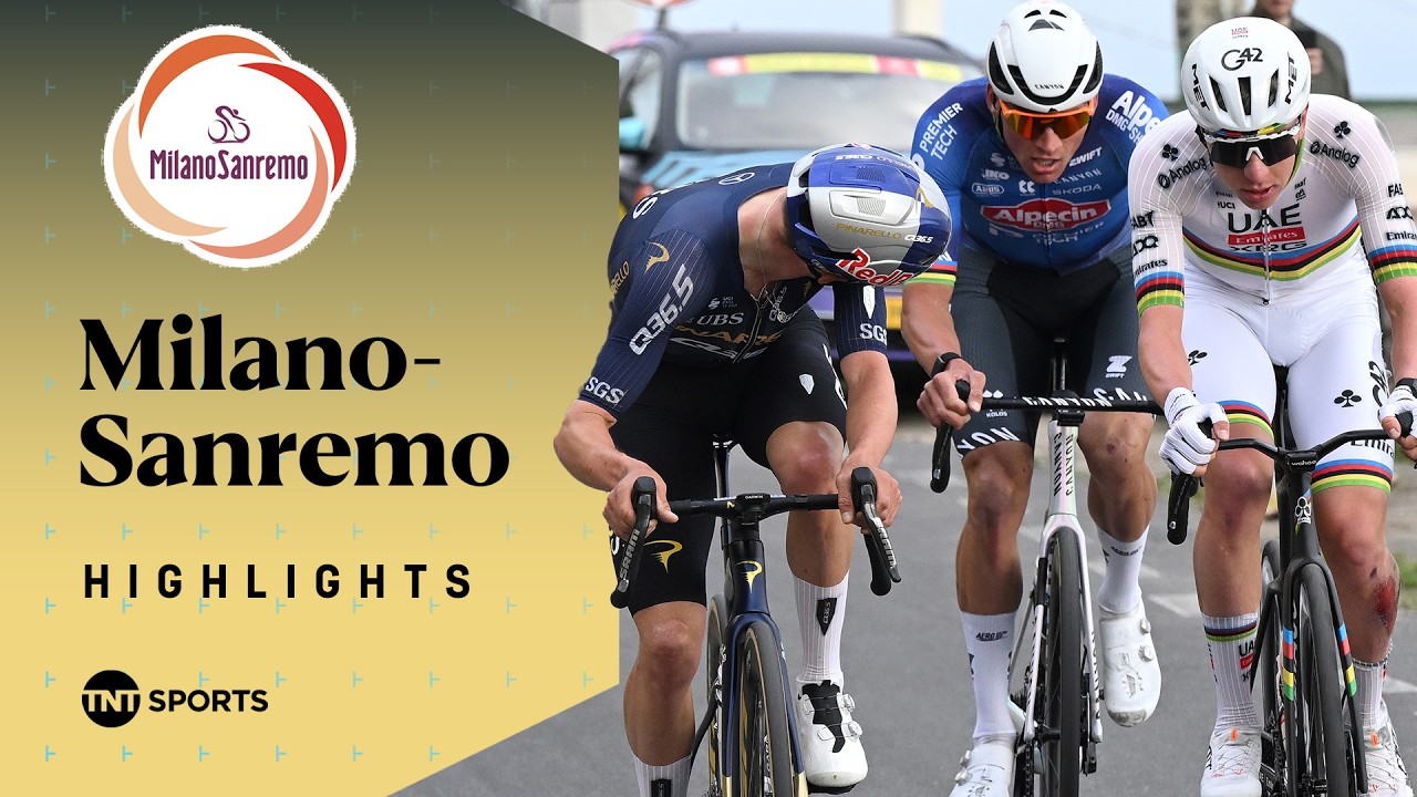 DRAMATIC VIA ROMA PHOTO FINISH! 🍿 | Men's Elite 2026 Milano-Sanremo Highlights | TNT Sports Cycling - YouTube