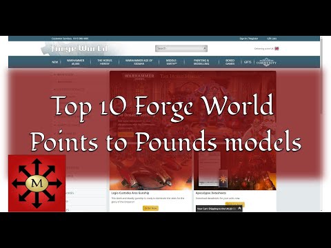 Forge World top 10 best "value" models points wise you can buy