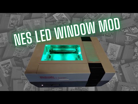 NES LED Window Mod - LED Strips Inside Your NES Console! Cart Window !