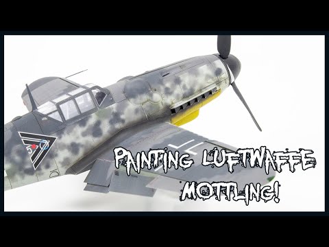 My First Luftwaffe Mottling! Airbrushing German Aircraft Camouflage