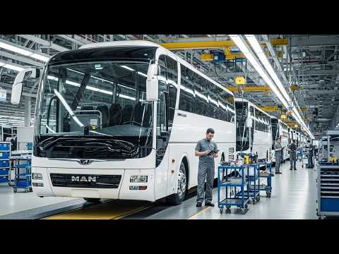 How MAN Lion’s Coach Buses Are Made | Inside the European Coach Factory (Full Process)