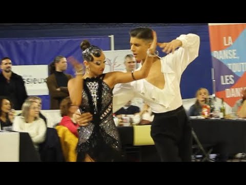 Lorenzo COLIN & Adèle DA ROSA - Ch. de France 10 Danses 2022, Juniors II Latine, Vénissieux (Samba)