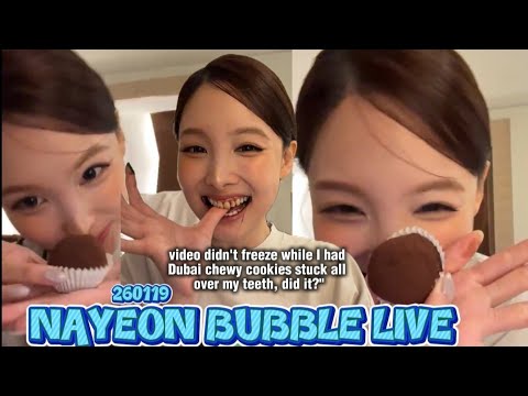 NAYEON BUBBLE LIVE 260119
