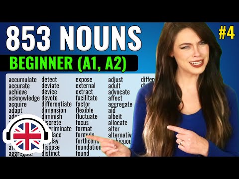853 Nouns Every Beginner Needs to Know! 🔴🇺🇸 (Part 4)