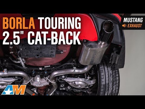 2015-2017 Mustang GT Borla Touring 2.5" Cat-Back Exhaust Sound Clip & Install