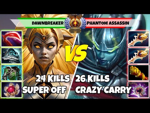 DAWNBREAKER (Off) vs PHANTOM ASSASSIN (Carry) - Battle Of Ancient Rank Dota 2 Players - Z Dota 2
