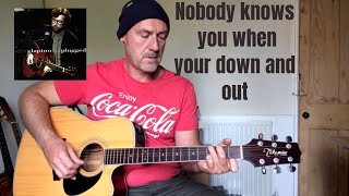 Guitar tutorial - Nobody knows you when your down and out - by Joe Murphy