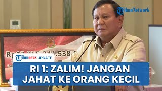 Prabowo: Zalim Anak Curi Ayam Ditangkap, Kalau Perlu Hakim Jaksa Polisi Bayarin Pakai Uang Sendiri