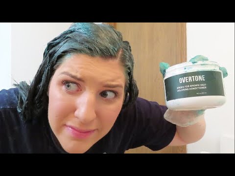 USING THE NEW GREEN FOR BROWN HAIR OVERTONE