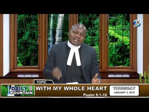 DAILY FOUNTAIN OF JANUARY 3, 2019 - REV'D CANON STEPHEN OKWUCHUKWU