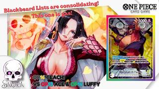 OP16 format -  Teach Vs OP13 RU Ace & OP16 GU Luffy! One Piece TCG
