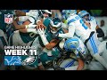 Detroit Lions Vs Philadelphia Eagles Game Highlights 2025 NFL Season Week 11