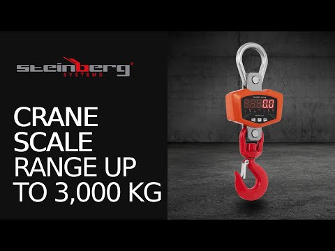 video - Jeřábová váha - 3 000 kg / 0,5 kg - LED - digitální