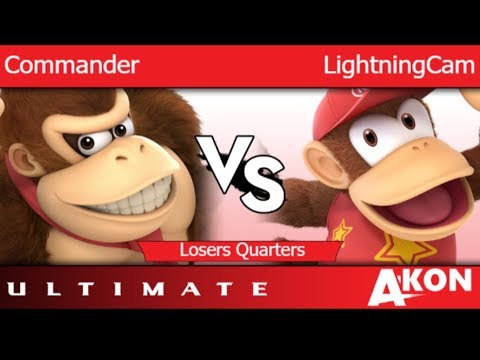 AKON 2019 - Commander (DK, Inkling) vs LightningCam (Diddy) Losers Quarters - SSBU