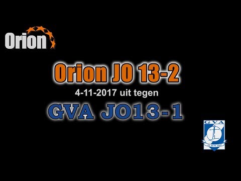 Orion JO13-2 vs GVA JO13-1: 5e wedstrijd najaarscompetitie 2017 (HD)
