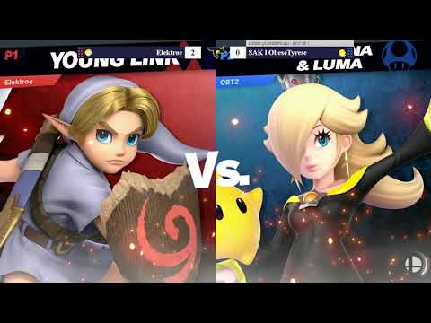 Tap Jump 8 SSBU Losers Quarters - Elektroe (Young Link) vs ObeseTyrese (Rosalina & Luma)