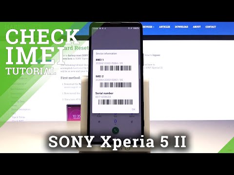 How to Find IMEI and Serial Number in SONY Xperia 5 II – Check IMEI & Serial Number