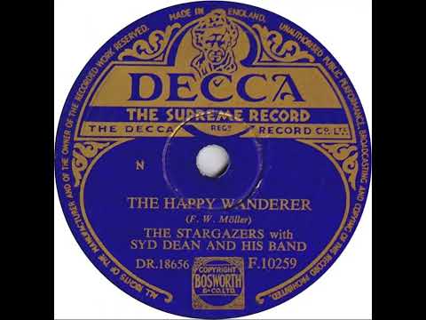 UK New Entry 1954 (24) Stargazers - The Happy Wanderer