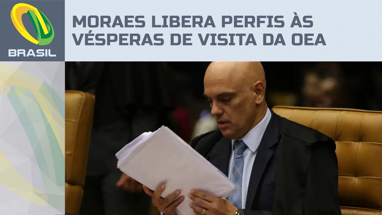 Moraes libera perfis bloqueados nas redes às vésperas de visita de comissão dos EUA