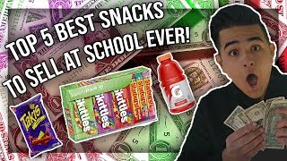 The Best TOP 5 Snacks Candy To Sell At School 2020 (best ever) | Episode 1