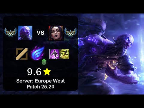 Ryze Mid vs LeBlanc - EUW Challenger - Patch 25.20