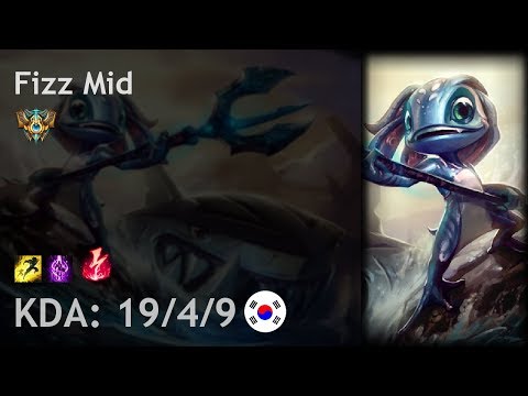 Fizz Mid vs Cassiopeia - KR Challenger Patch 7.22