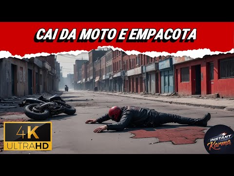 💀 Adolescente Marginal rouba moto de idoso, passa mal e empacota na fuga em SP | Instant karma