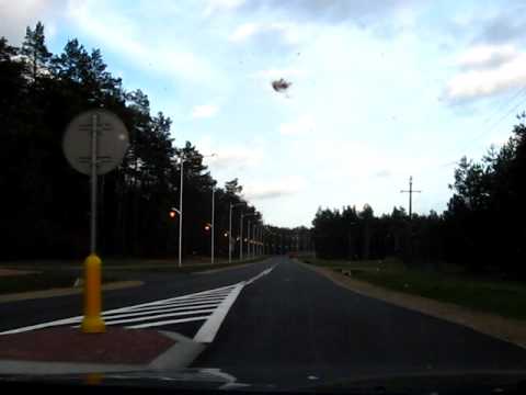 Mława. MławaInfo.pl Rozświetlona Marszałkowska za dnia.AVI