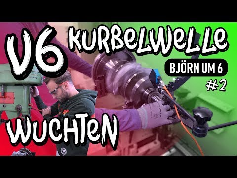 Bjorn at six! #2 - V6 crankshaft balancing on Marius S4 engine! | Philipp Kaess |
