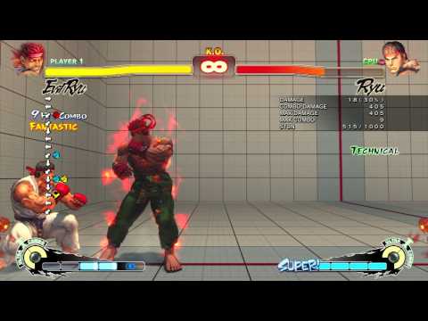 USF4: Meter efficient EX Fireball combos