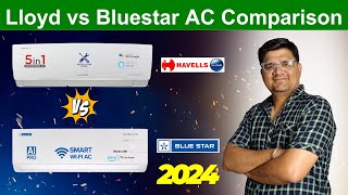 Best 1.5 Ton Inverter Split AC 2024 ⚡ Lloyd vs Blue Star 1.5 ton 5 Star AC Comparison