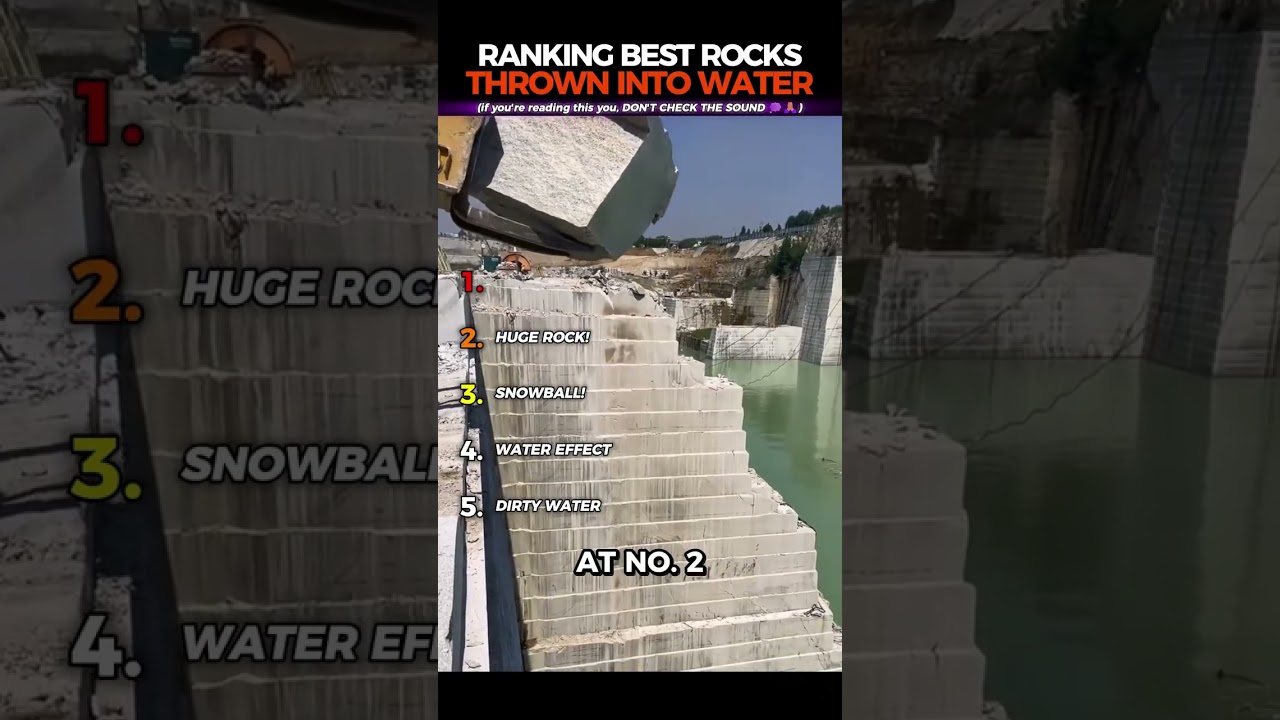 Ranking Best Rocks Thrown Into Water