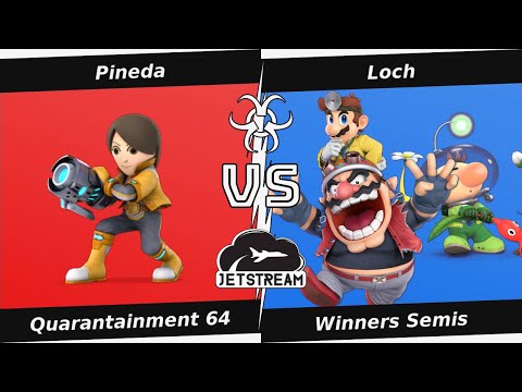 Quarantainment 64 Winners Semis - Pineda (Mii Gunner) Vs Loch (Wario, Olimar, Dr Mario) - SSBU