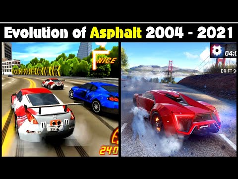 Evolution of Asphalt games 2004 - 2022
