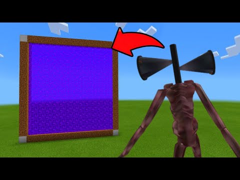 Minecraft : How To Make a Portal To The Siren Head Dimension - Portal To Siren Head in Minecraft!!!