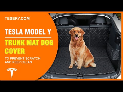 Tesla Model Y Accessories | Trunk Mat Pet Cover from Tesery.com