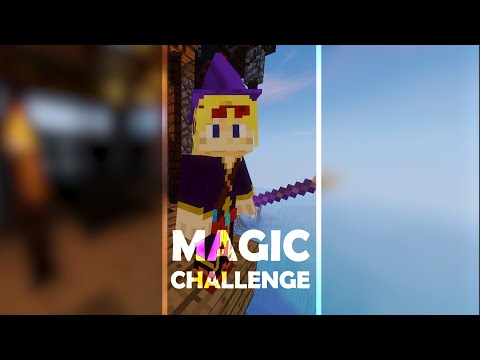 Minecraft BUT WITH MAGIC! [Mage Rage Challenge] #shorts