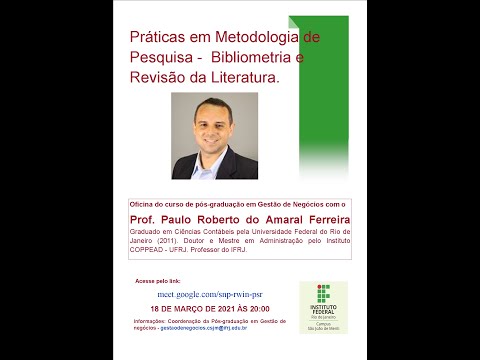 Oficina  Práticas em Metodologia de Pesquisa