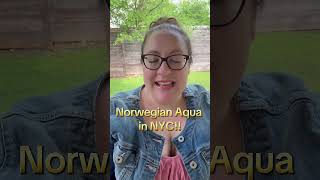 Follow along as my mom and I attend the Norwegian Aqua Inaugural Event in NYC! #familybusiness