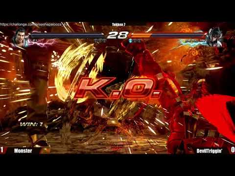 SmashaPalooza 43 Tekken 7: Losers Semis - DevilTriggin' (Devil Jin) vs Monster (Lei Wulong, King)