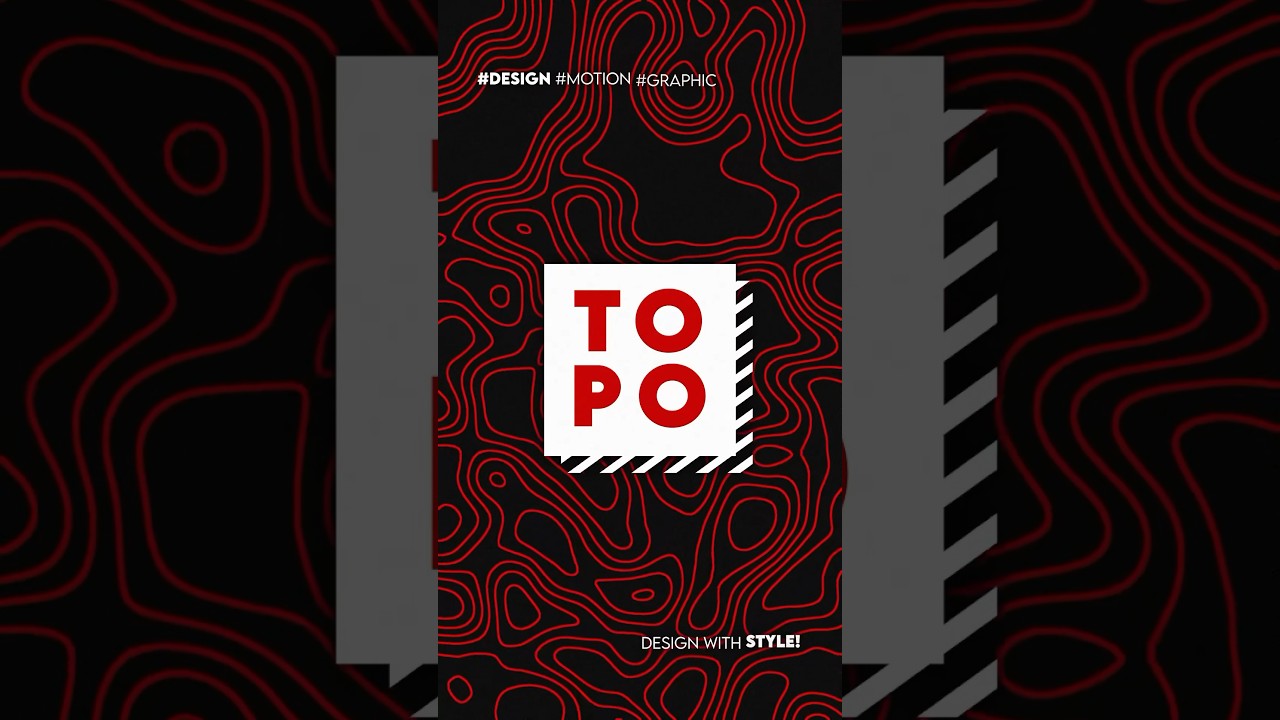 Create Topographic Motion Graphics in ONE Click After Effects