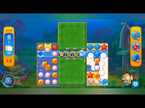 фишдом 2022  #  10985 уровень - прохождение без бустеров # Fishdom,   10985  level - no Boosters.
