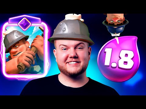 1.8 MINER CYCLE😱 FASTEST DECK IN CLASH ROYALE! 