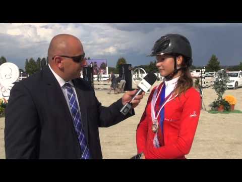 Mladší junioři - rozhovor s K. Kučerovou - Mistrovství ČR dětí a juniorů ve skocích Ptýrov 2014