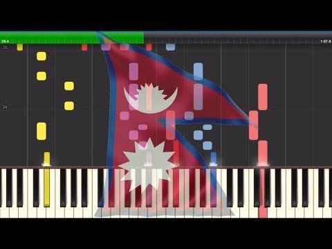 Nepal National Anthem — "Sayaun Thunga Phool Ka" [Synthesia]