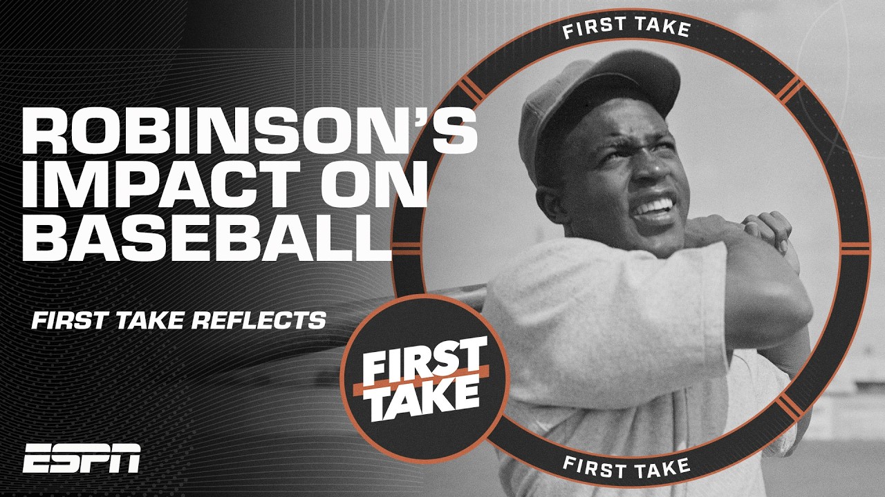 First Take reflects on Jackie Robinson's impact on sports: 'An American HERO!' 🇺🇸